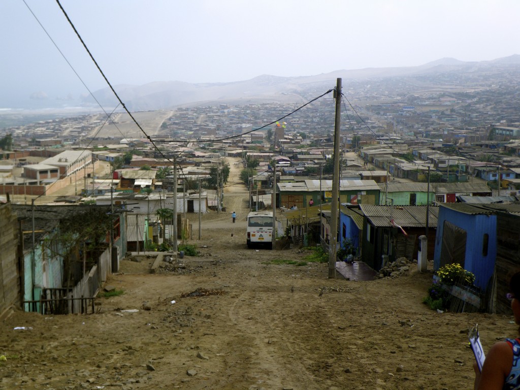 Ventanilla: a poor shantytown on the outskirts of Lima, Peru.